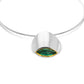 Blue Topaz and Green Quartz pendant in sterling silver, style P5166 - view 2