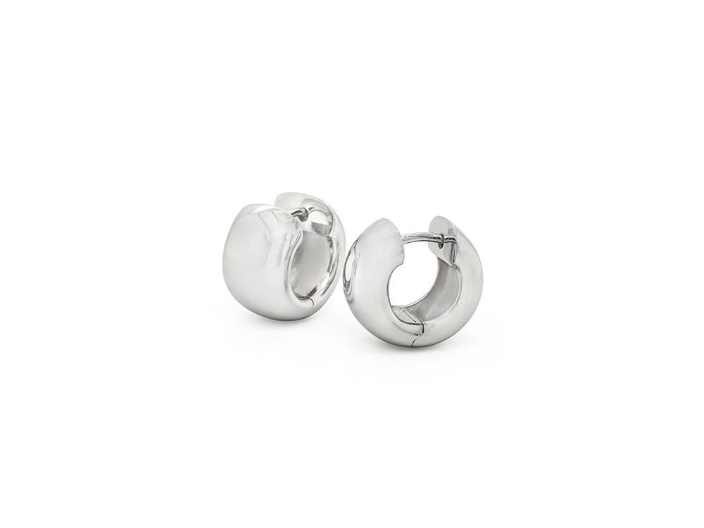 Silver Huggie *E1428 - Earring