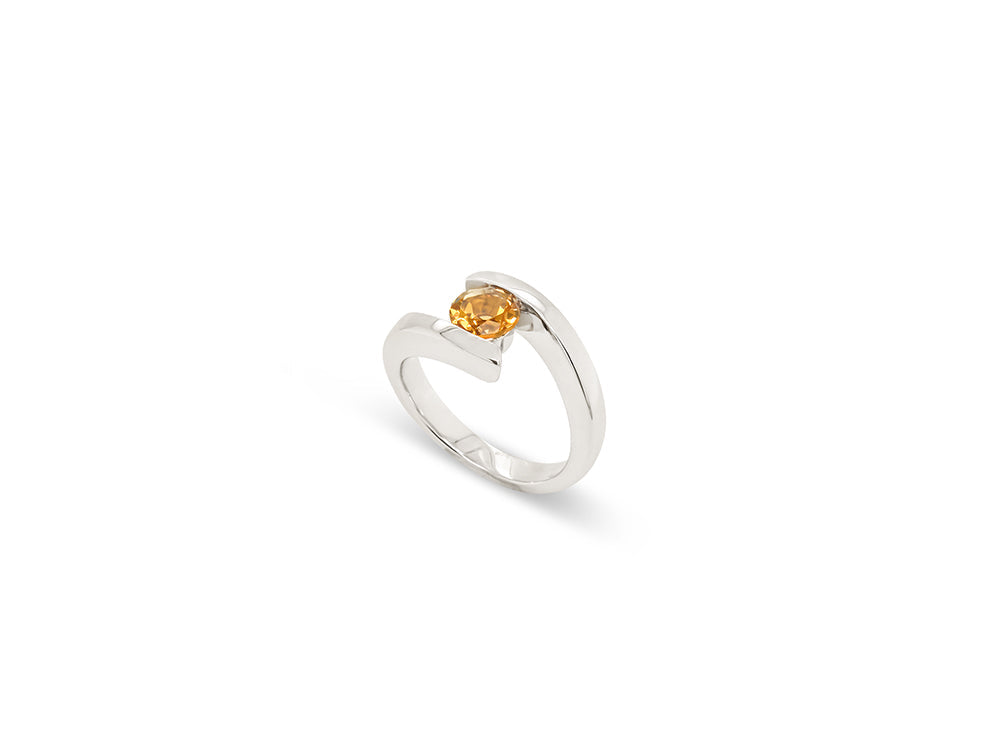Amethyst and Blue Topaz ring in sterling silver, style R3266 - view 6