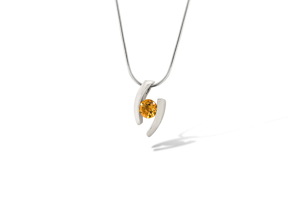 Amethyst and Blue Topaz pendant in sterling silver, style P2691 - view 5