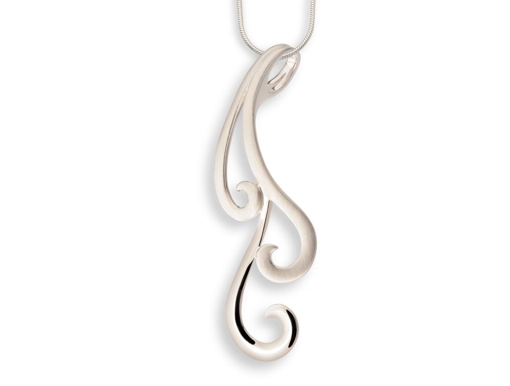 Sterling silver pendant, style P6491 - view 2
