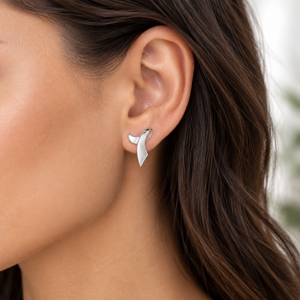 Sculpted earring | E10841 - view 2