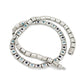 Blue Topaz and Garnet necklace in sterling silver, style N3350 - view 3