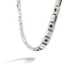 Blue Topaz and Garnet necklace in sterling silver, style N3350