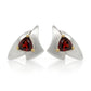 Amethyst and Blue Topaz earrings in sterling silver, style E7823 - view 2