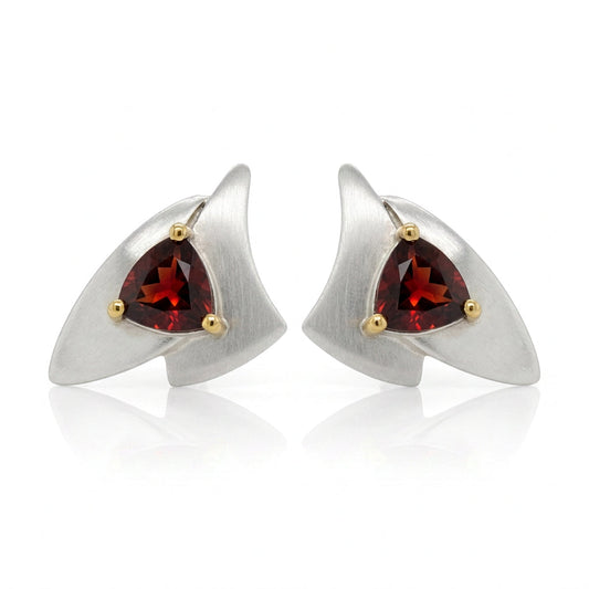Amethyst and Blue Topaz earrings in sterling silver by Joryel Vera, style E7823 - view 2