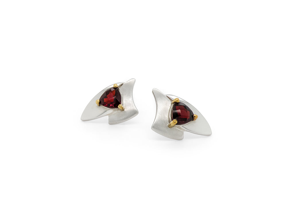 Contemporary Design Earring E7823 - E7823 Garnet - Earring