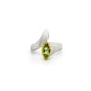 Blue Topaz and Garnet ring in sterling silver, style R5832 - view 6
