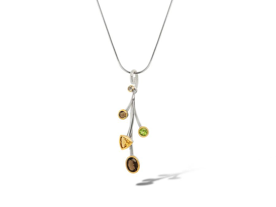 Sterling silver pendant, style P6901 - view 2