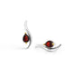 Modern gemstone earrings in 925 sterling silver by Joryel Vera, style E9287 - view 5
