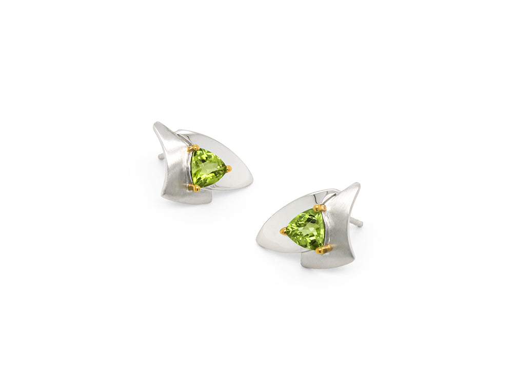 Amethyst and Blue Topaz earrings in sterling silver, style E7823 - view 5