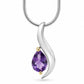 London Blue Topaz and Blue Topaz pendant in sterling silver, style P7310 - view 3