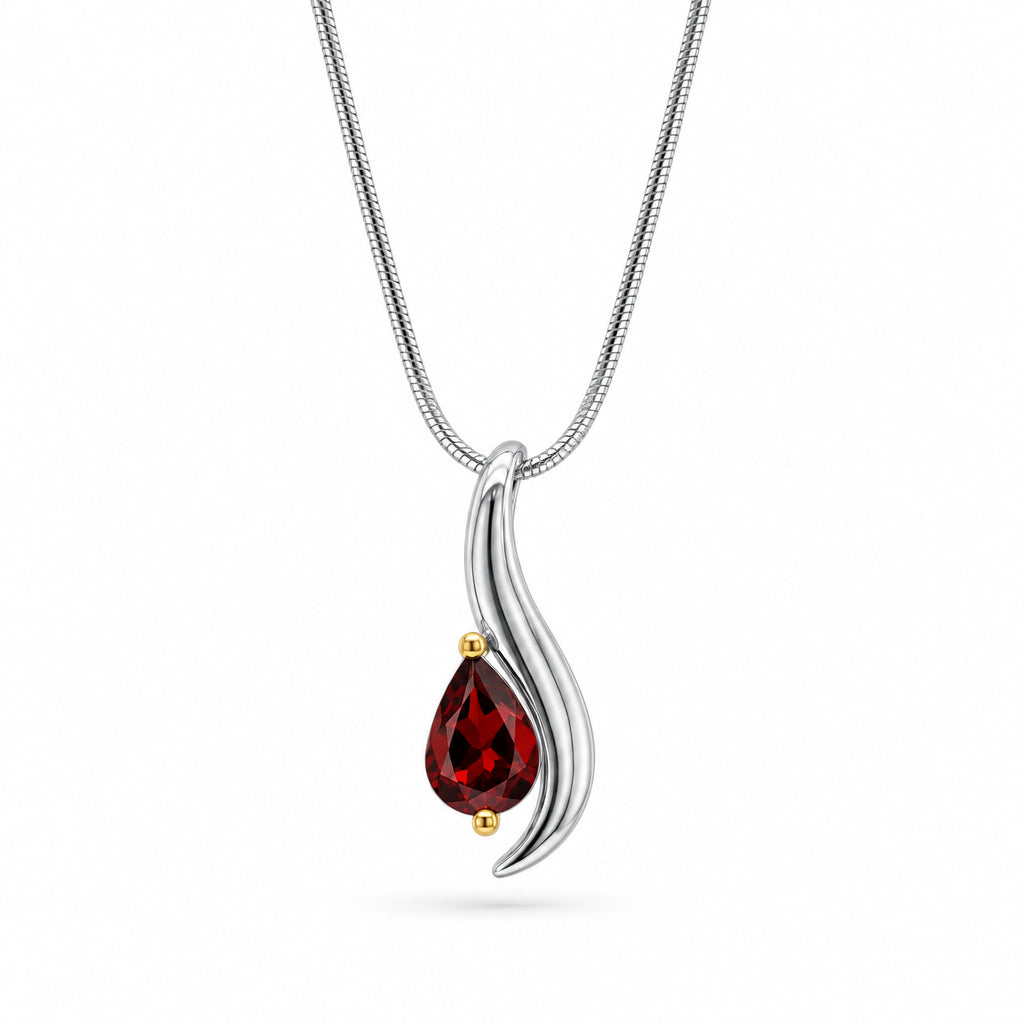 London Blue Topaz and Blue Topaz pendant in sterling silver, style P7310 - view 4