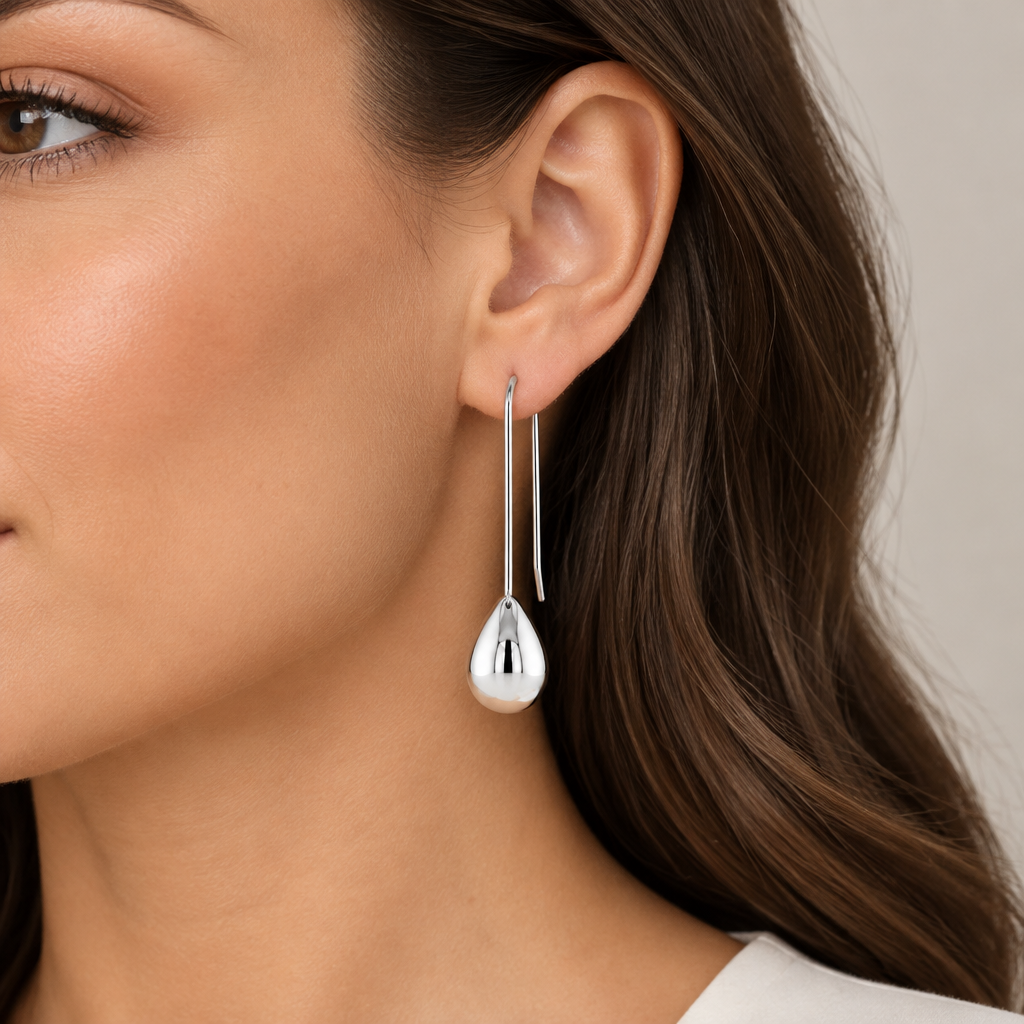 Silver Earrings in 925 Sterling Silver | E21866 - view 2