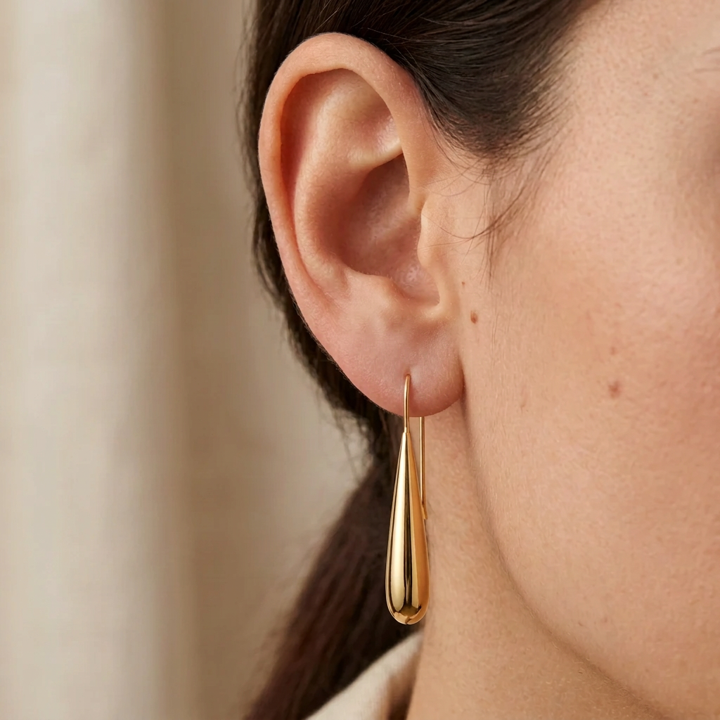 High Polish Earrings in 925 Sterling Silver | E21867