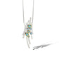 Artistic Multi Stone Necklace P7354 - P7354 Blue Topaz - Pendant