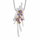 Amethyst and Blue Topaz pendant in sterling silver, style P7354 - view 6