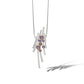 Artistic Multi Stone Necklace P7354 - P7354 Amethyst - Pendant