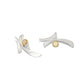 Amethyst and Blue Topaz earrings in sterling silver, style E7369 - view 5