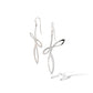 Sterling silver earrings, style E9832 - view 2