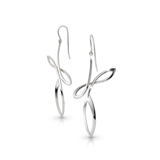 Sterling silver earrings by Joryel Vera, style E9832 - view 2