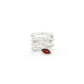 Spiral Adjustable Gemstone Ring R3336 - R3336 Garnet - Ring