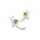 Amethyst and Blue Topaz earrings in sterling silver, style E7369 - view 6