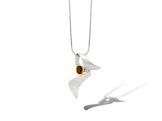 Amethyst and Blue Topaz pendant in sterling silver, style P5226