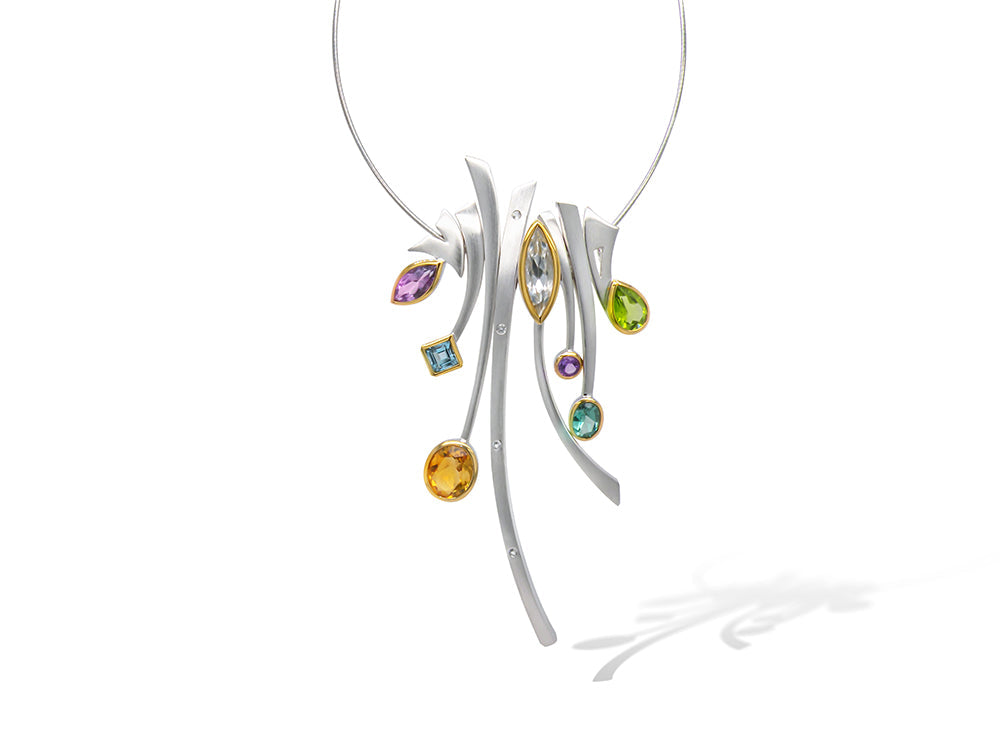 Sterling silver necklace by Joryel Vera - view 4