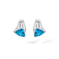 Contemporary Art Deco E9868 - E9868 Blue Topaz - Earring