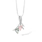 Amethyst and Blue Topaz pendant in sterling silver, style P7586 - view 2