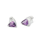 Amethyst and Blue Topaz earrings in sterling silver, style E9868