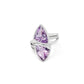Amethyst and Blue Topaz ring in sterling silver, style R7230