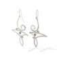 Blue Topaz and Iolite earrings in sterling silver, style E9849 - view 3