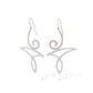 Sterling silver earrings, style E9833 - view 2
