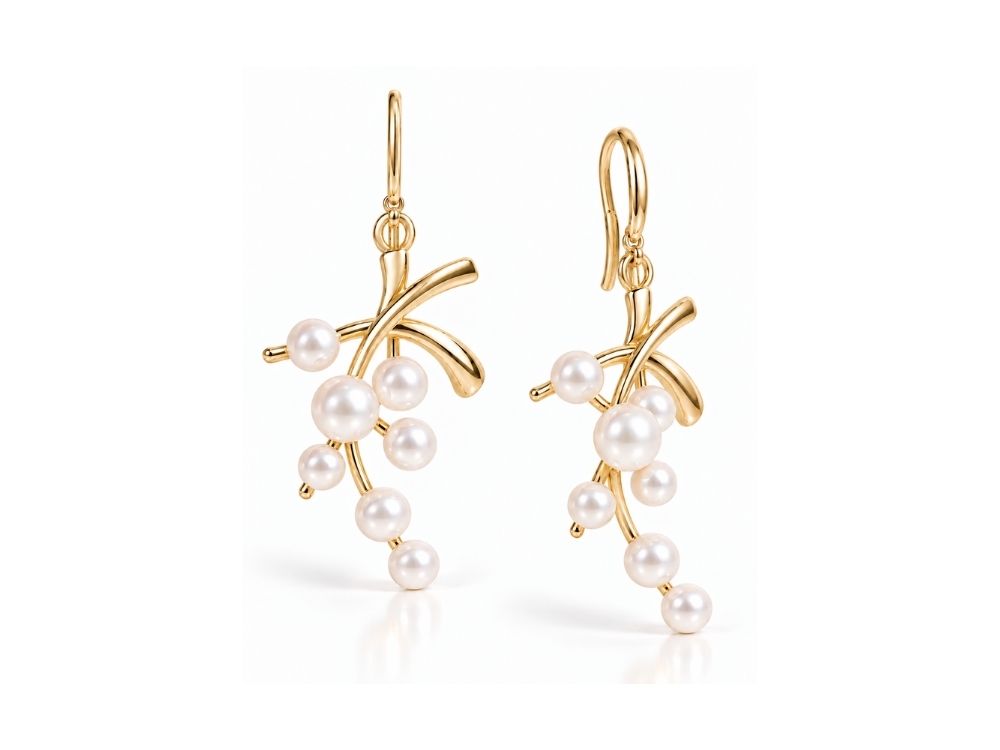 E3498 Fashion Pearl Earring - view 3