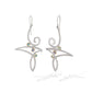 Blue Topaz and Iolite earrings in sterling silver, style E9849 - view 4