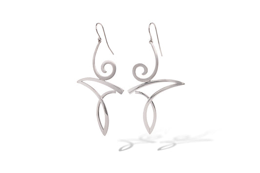 Sterling silver earrings, style E9833