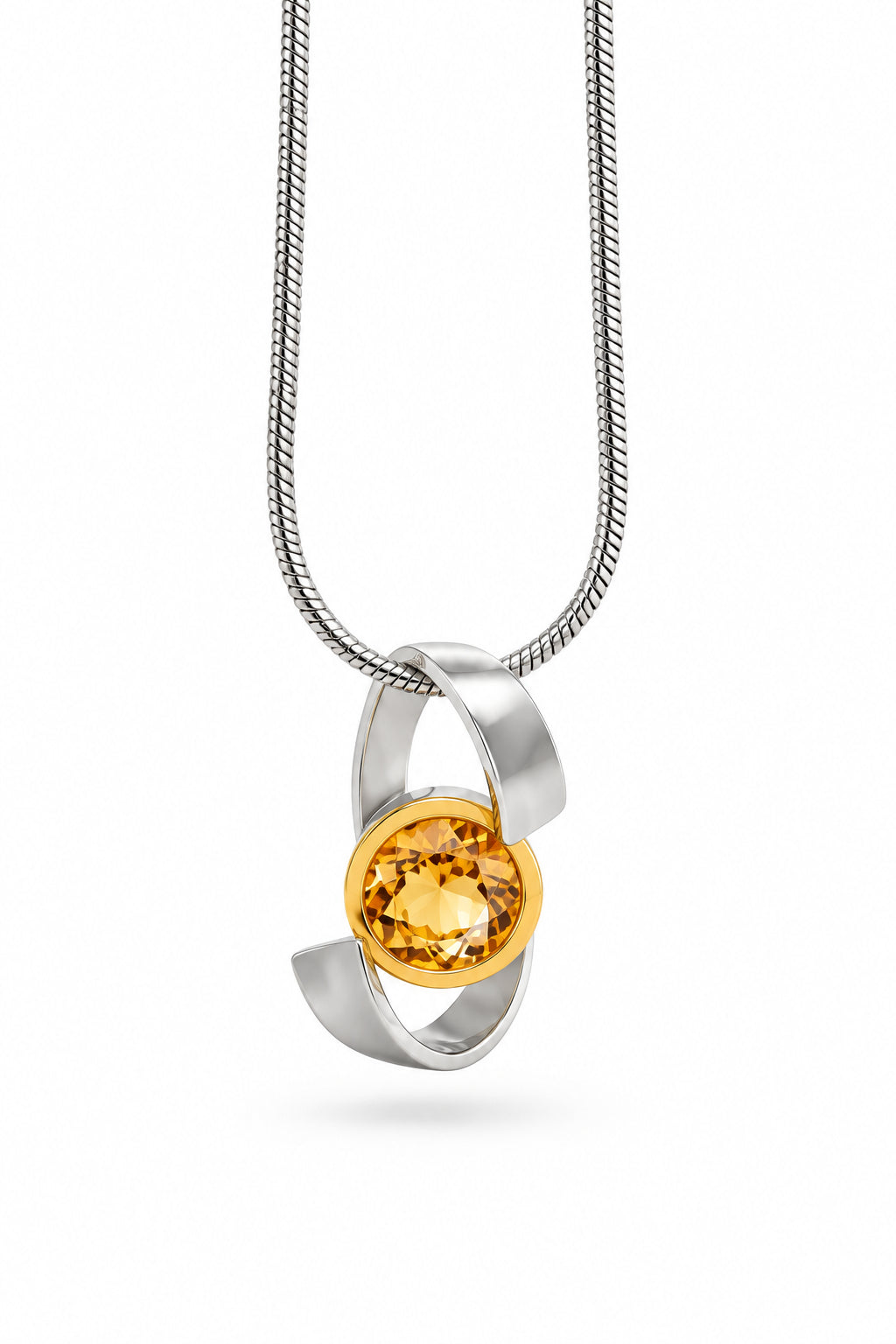 Amethyst and Blue Topaz pendant in sterling silver, style P7314 - view 7