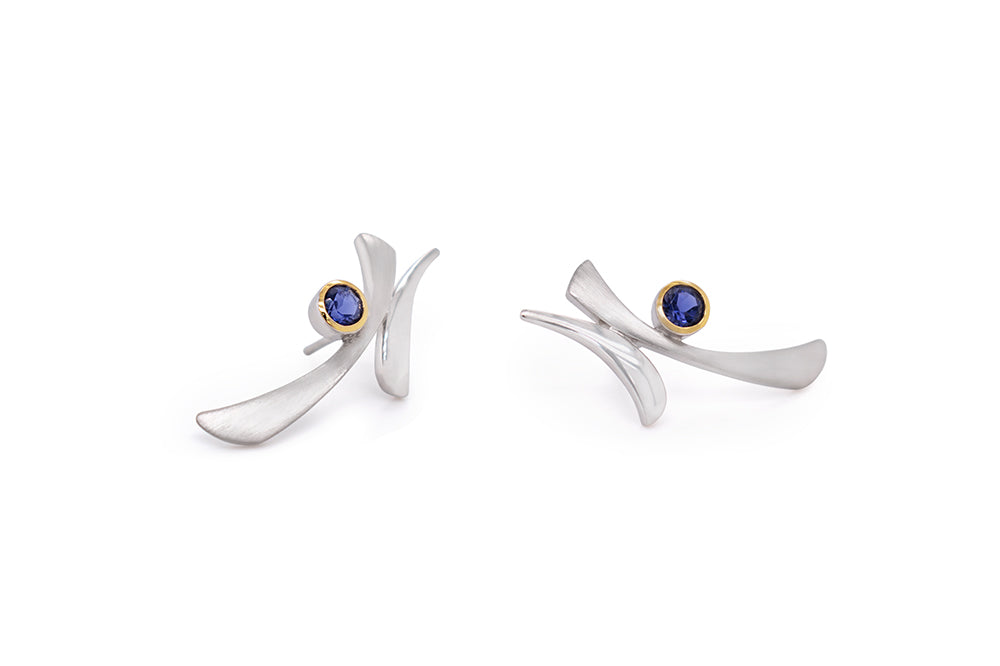 Sticks & Stones Earring E7369 - E7369 Iolite W/ Gold - Earring