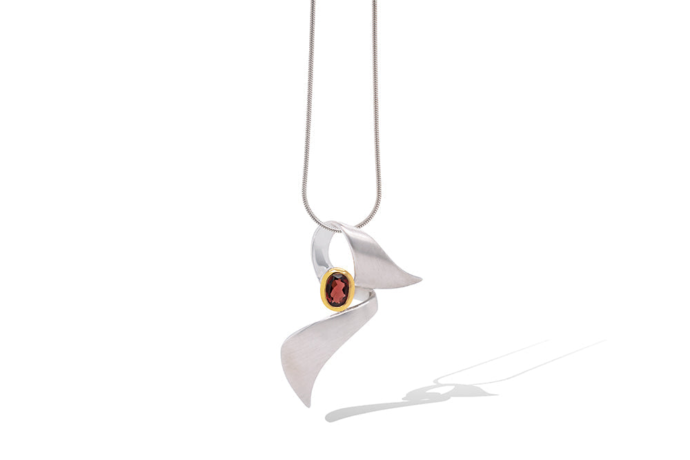 Amethyst and Blue Topaz pendant in sterling silver, style P5226 - view 5