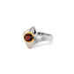 Amethyst and Blue Topaz ring in sterling silver, style R6998 - view 7