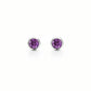 Amethyst and Blue Topaz earrings in sterling silver, style E4110 - view 3