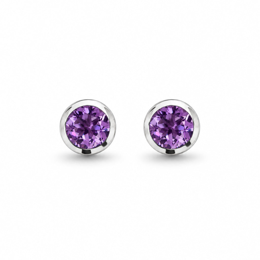 Peridot and London Blue Topaz earrings in sterling silver, style E4404 - view 5