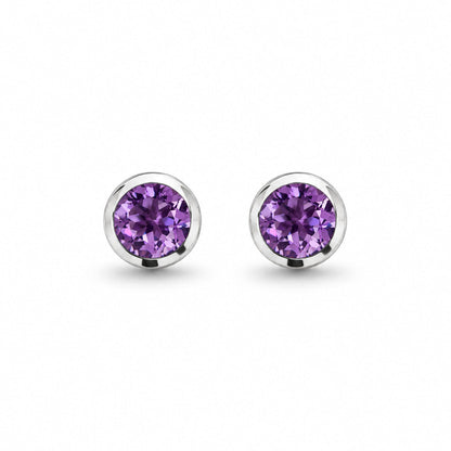 Peridot and London Blue Topaz earrings in sterling silver, style E4404 - view 5