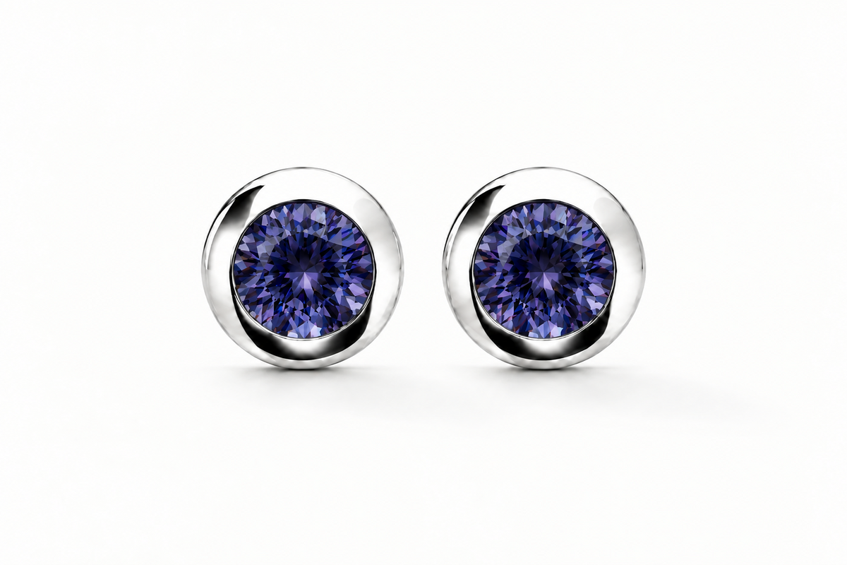 Gemstone Earrings in 925 Sterling Silver | E4110 - view 10