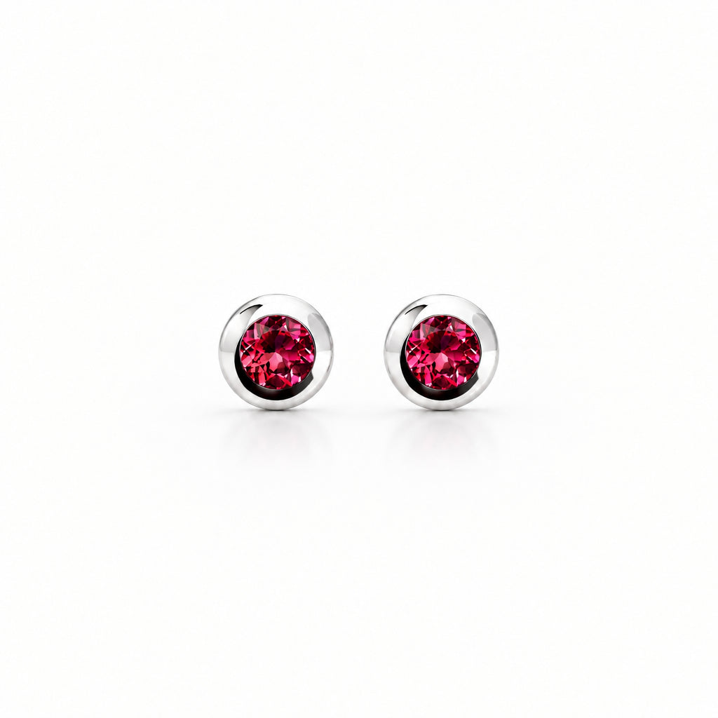 Amethyst and Blue Topaz earrings in sterling silver, style E4110 - view 5