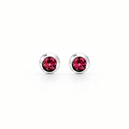 Amethyst and Blue Topaz earrings in sterling silver, style E4110 - view 5