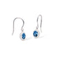 Amethyst and Iolite earrings in sterling silver, style E4113