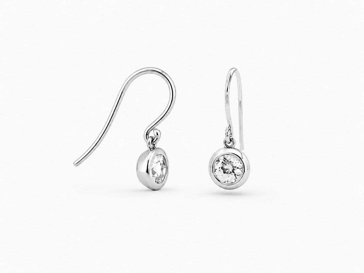 Amethyst and Iolite earrings in sterling silver, style E4113 - view 6